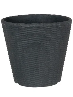 Pflanzkübel Geflecht-Dekor -Juliana Verkäufe flechtkuebel rund niedrig 1280x1280