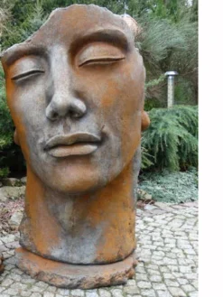 Betonbüsten-Set - Gesicht 'Frau' Und 'Mann' Mit Rosteffekt - Skulpturen - XXL-Produkt -Juliana Verkäufe mann rost stimmung neu 1280x1280 1